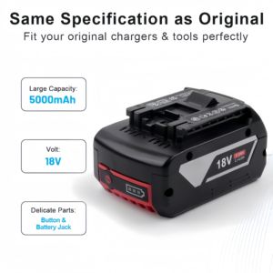 Für Bo-osch 18V Wiederaufladbare Lithium-Ionen-Batterie BAT609 BAT618 GBA18V80 4,0Ah für Bosc Schlagbohrschrauber Elektrowerkzeug-Set - Product Image 5