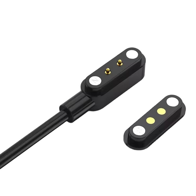 China Manufacturer Waterproof Smart Watch Charger 2 Pin Magnetic Cable Usb Power Pogo Pin Connector Cable
