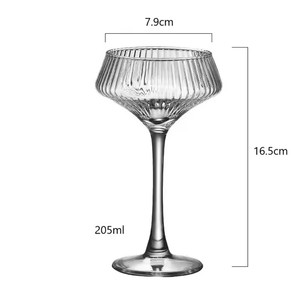 Cristalería de cristal de lujo, copas de vino tinto y blanco con borde, copa de champán, copa de cóctel para restaurante, bar, hogar - Product Image 2