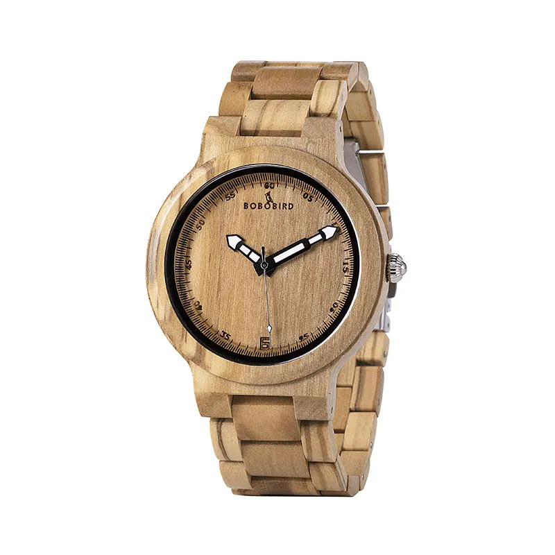 Fashion best quality handmade custom logo oem brand custom luxury low moq quartz watch wood shenzhen wood watch factory