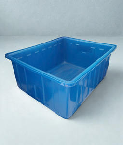 Contenedor de Plástico Rectangular con Diseño de Nervaduras Reforzadas, Resistente a Impactos, de Polipropileno Industrial, para Almacenamiento de Alta Resistencia, Suministro Global - Product Image 1