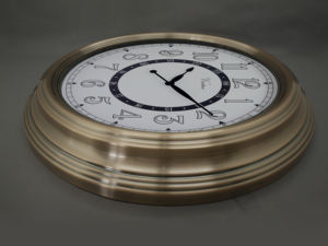 Relógio de parede iluminado de metal de 18 polegadas, grande, para decoração de jardim, com termômetro e umidade, à prova d'água - Product Image 5