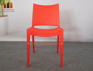 Chaise <span class=keywords><strong>de</strong></span> salle à manger ergonomique moderne en plastique coloré, chaise monobloc en PP moulé pour la maison, le bureau, le restaurant ou l'extérieur - Product Image 3
