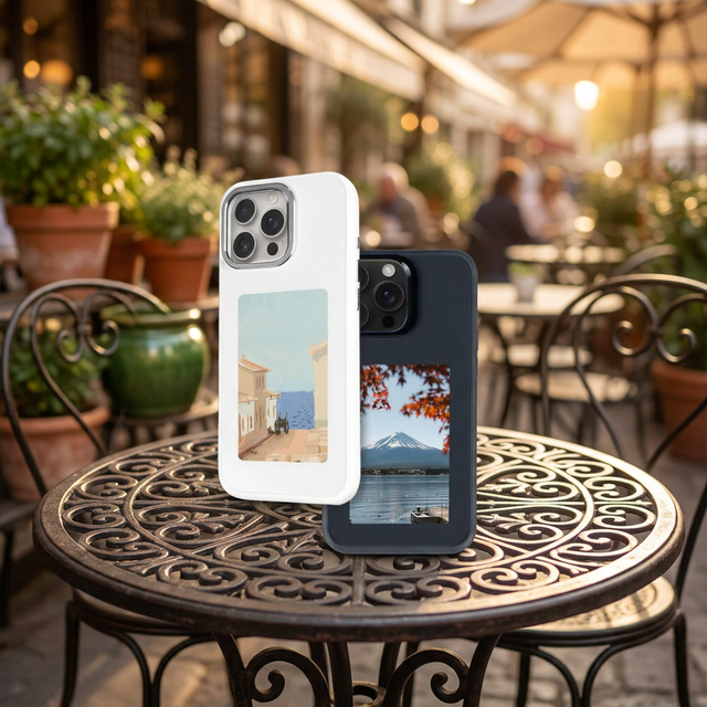 Suny NFC E Ink Phone Case with 3.7inch Display (52mm*92.99mm) DIY Screen for iPhone 13/14/15/16 Pro Max Made in Guangdong