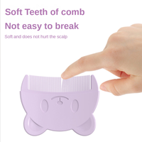 Masseur de Tête Brosse à Cheveux Nouveau-né Nouveaux Accessoires de Soin pour Bébé Peigne Anti-Croûtes de Lait Peigne pour Nourrisson