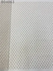 Lüks parlak tül boncuk işlemeli dantel boncuklu beyaz inci dantel kumaş