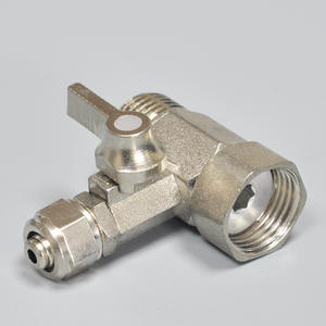 Válvula de bola de 3 vías con rosca de 1/2 pulgada para conector de purificador de agua, máquina de agua pura, uso en cocina - Product Image 1