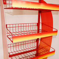 Présentoir à épices et pommes de terre en forme de Pop, support de sol pour magasin de détail, présentoir avec fil
