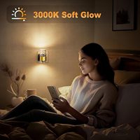 Lampe de chevet LED moderne LOHAS Nite Lites à luminosité réglable 0-100LM pour la décoration de chambre à coucher