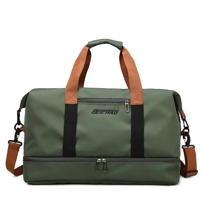 Gym Duffle Bag for Women Men Waterproof Sports Bags Travel Duffel Bags with Shoe Compartment
