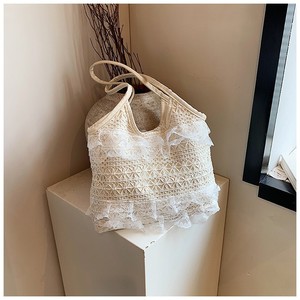 Sac fourre-tout pour femme, été 2025, décontracté, vacances, élégant, en dentelle et en maille, sac à bandoulière, grande capacité - Product Image 4