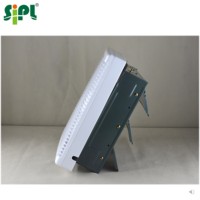 Ventilateur de toit mural pour grenier, 10 pouces, à persiennes, double alimentation solaire et électrique, ventilation DC, ventilateur d'évacuation intérieur en plastique
