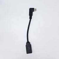 كابل OTG قصير مخصص من النوع C ذكر إلى USB أنثى بزاوية 90 درجة، محول USB C بزاوية قائمة، تصنيع حسب الطلب بكميات قليلة