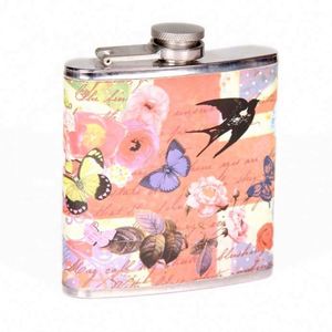 Best Selling Custom Logo Printed <b>Wrapping</b> <b>Paper</b> Stainless Steel Hip Flask - Product Image 3