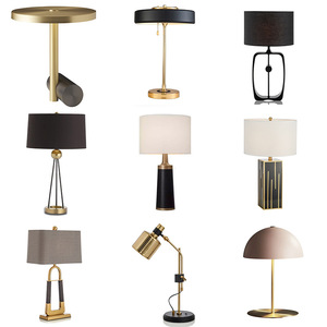 Design di lusso luce moderna lampada da comodino in tessuto nordico di vetro ferro marmo lampada da tavolo <span class=keywords><strong>per</strong></span> casa letto soggiorno camera di lettura Hotel - Product Image 2