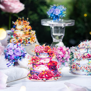 10 pièces/paquet autocollants romantique témoin série Corsage gâteau thème manuel bricolage autocollants décoratifs - Product Image 1