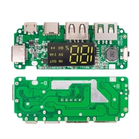 Module de charge pour batterie lithium 18650 avec double port USB 5V 2.4A Micro/Type-C et LED, pour batterie externe