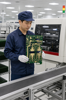 Circuit imprimé Rogers double face personnalisé, épaisseur 1,575 mm, haute fréquence RF/Micro-ondes, finition de surface ENIG, cuivre 30 µm, 50x60 mm, OEM/ODM
