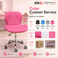 Chaise pivotante réglable en hauteur en similicuir coloré avec rotation à 360 degrés pour salon, hôtel, école, maison, bureau
