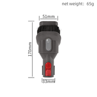 Brosse en plastique 2-en-1 (électrique/à piles) pour l'aspiration des saletés et des interstices, outil pour escaliers, pièce de rechange pour aspirateur V7-V10, usage domestique