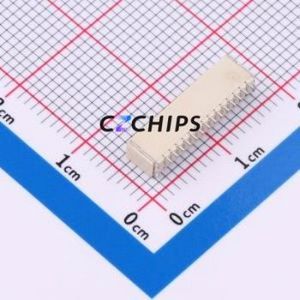 1.0-14PWB Wire-to-Board Pin Header SMD,P=1mm,Horizontal Mount Connector 1x14P 1mm Horizontal Mount SH - Product Image 2