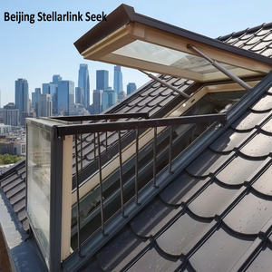 Fenêtre <span class=keywords><strong>de</strong></span> toit en aluminium étanche <span class=keywords><strong>de</strong></span> style moderne, transformable en balcon, pour la <span class=keywords><strong>ventilation</strong></span> des terrasses et des greniers - Product Image 2