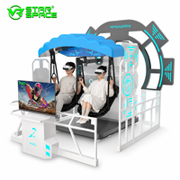 Simulador de Cine VR para Parques de Diversiones Interiores, Entretenimiento 9D Star VR, Simulación de Vuelo en Parapente, Máquina de Juegos VR para Negocios