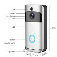 Bel Pintu Pintar Wifi Nirkabel Murah, Diskon Besar, Interkom Panggilan, Kontrol Akses Pintu dengan Kamera Mata Pintu