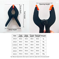 Outil en Nylon robuste travail du bois Type A pinces à ressort de fixation des fonds