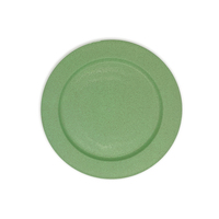 Assiettes écologiques en paille de blé et plastique PP de qualité alimentaire de 10 pouces pour restaurants et camping, modèle MKY Sdl-071
