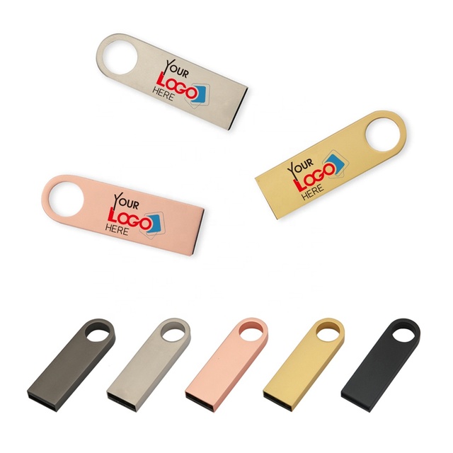 Custom Logo Promotional Gift Waterproof Metal Mini 2.0 3.0 Usb Flash Drive Thumb Stick 1 Gb 2 Gb 4GB 8GB 16GB 32GB 64GB 128gb