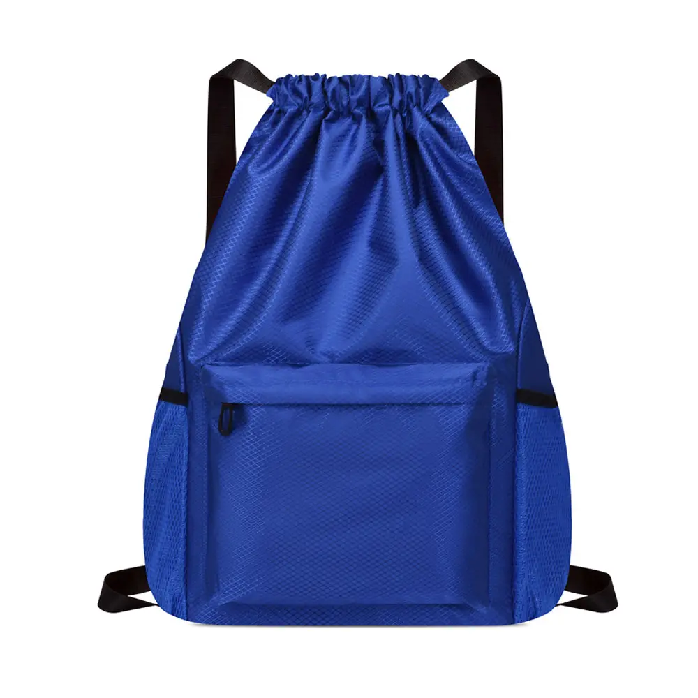 HOT Casual String Knapsack Fashion School Gym Drawstriing Bag with zipper Custom Drawstring backpack for sport