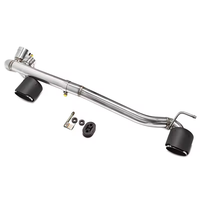 2006-2016 untuk BMW E90 E92 318i 320i 325i 330 MP Mid-range Body Kit 304 Stainless Steel Carbon Fiber Dual Exhaust Tailpipes SYPES