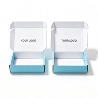 Boîte d'emballage en carton ondulé à 3 couches avec logo personnalisé, boîte cadeau en papier recyclable et imperméable, boîte à vêtements gaufrée, boîte à courrier détachable