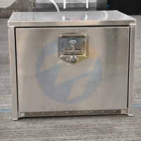 Boîtes à outils de rangement pour camion en aluminium étanche Zhong Mei, type plateau plat, à installer sous le lit