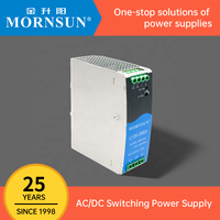 Mornsun Rail Din 2/3-phase 120W 240W 12V 24V 48V Rail Din Industriel Alimentation Triphasée ACDC