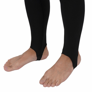 Men's Black Long Tights Loop Type Secure Fit Stretch Quick Dry Elastic Waist Fishing Wear Bulk Leggings - Product Image 2
