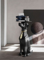 Ornements de sol 3D créatifs pour chiens, style nordique, tendance, luxe léger, pour salon, table basse, pièce témoin, décoration intérieure douce