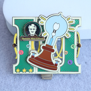 Cá Nhân Tùy Chỉnh Thiết Kế Phim Hoạt Hình Phim Hoạt Hình Màn Hình In Ấn Ve Áo Pin Tùy Chỉnh Cứng Men Pins - Product Image 3