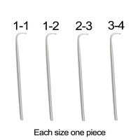 1 pièce support de Ventilation en Bronze + 4 tailles d'aiguilles de Ventilation pour la fabrication de perruque en dentelle toupet ensemble de nœuds