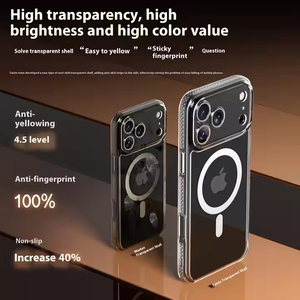 Từ trường hợp điện thoại chống sốc rõ ràng cho Iphone 17 <span class=keywords><strong>2025</strong></span> không khí hrad vỏ vỏ điện thoại di động với điện thoại grip bao gồm - Product Image 4