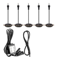 6 Stück Universelle Auto-Kühlergrill-Leuchten LED-Tagfahrlichter RGB APP-gesteuert 12V Nebelscheinwerfer Warnleuchte