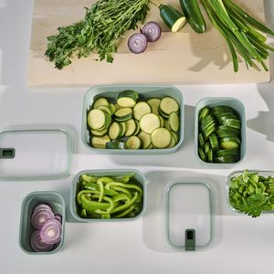 Meilleures ventes : Contenant alimentaire en verre avec couvercle hermétique à un clic, compatible micro-ondes - Product Image 4