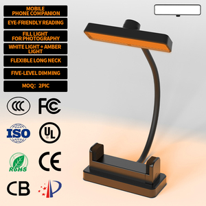 Luz de Lectura Recargable para Smartphone EGH con Cuello Flexible y Clip Tipo-C - Lámpara LED Portátil para Libros y Teléfonos Móviles - Product Image 2