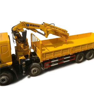 HAOY 20T grue montée sur camion à flèche pliante à articulation hydraulique électrique Dongfeng HOWO 7 sections à vendre - Product Image 2