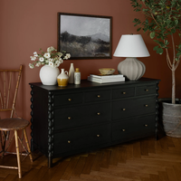 Commode à 8 tiroirs en bois de frêne de luxe moderne, taille personnalisable, couleur bois naturel, pour chambre à coucher