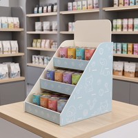 Support d'affichage en PVC imprimé sur mesure, présentoir de comptoir pour la promotion en magasin et la présentation de produits