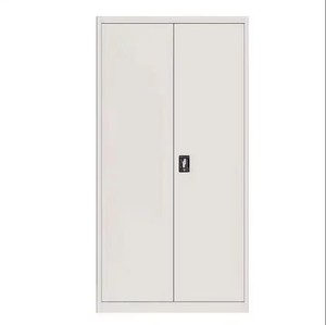 Modern <b>Lockable</b> Knock-down Metal 2-door Filing Cabinet Adjustable Shelves for Office School Gym Warehouse Storage Customizable - Product Image 1