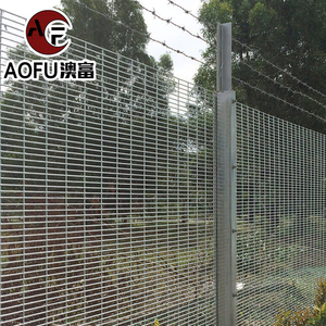 Valla antiescalada 358 y puerta de jardín engrosada a prueba de podredumbre, valla duradera para agricultura al aire libre, paneles de valla de malla de alta seguridad con poste - Product Image 4