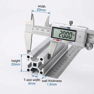 Profilé en aluminium léger extrudé 2020, rainure en T de 6 mm <span class=keywords><strong>pour</strong></span> projets DIY, petit cadre d'imprimante 3D, applications hobby - Product Image 4